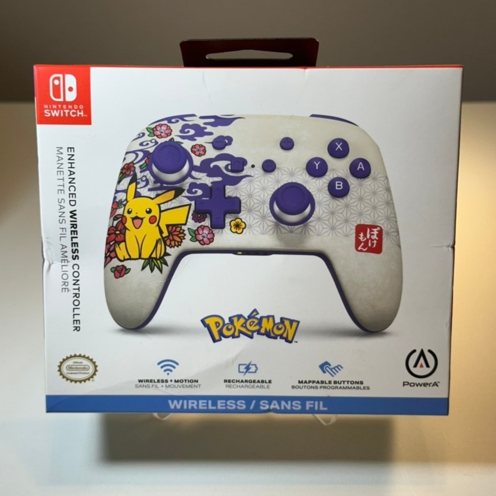 Nintendo Switch Enhanced Wireless Controller Pikachu Blossom Edition PowerA